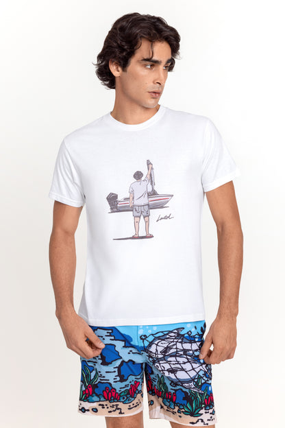 ALKANAAD FISH WHITE