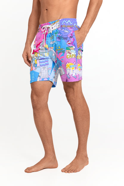 SUMMER VIBES SWIM SHORT
