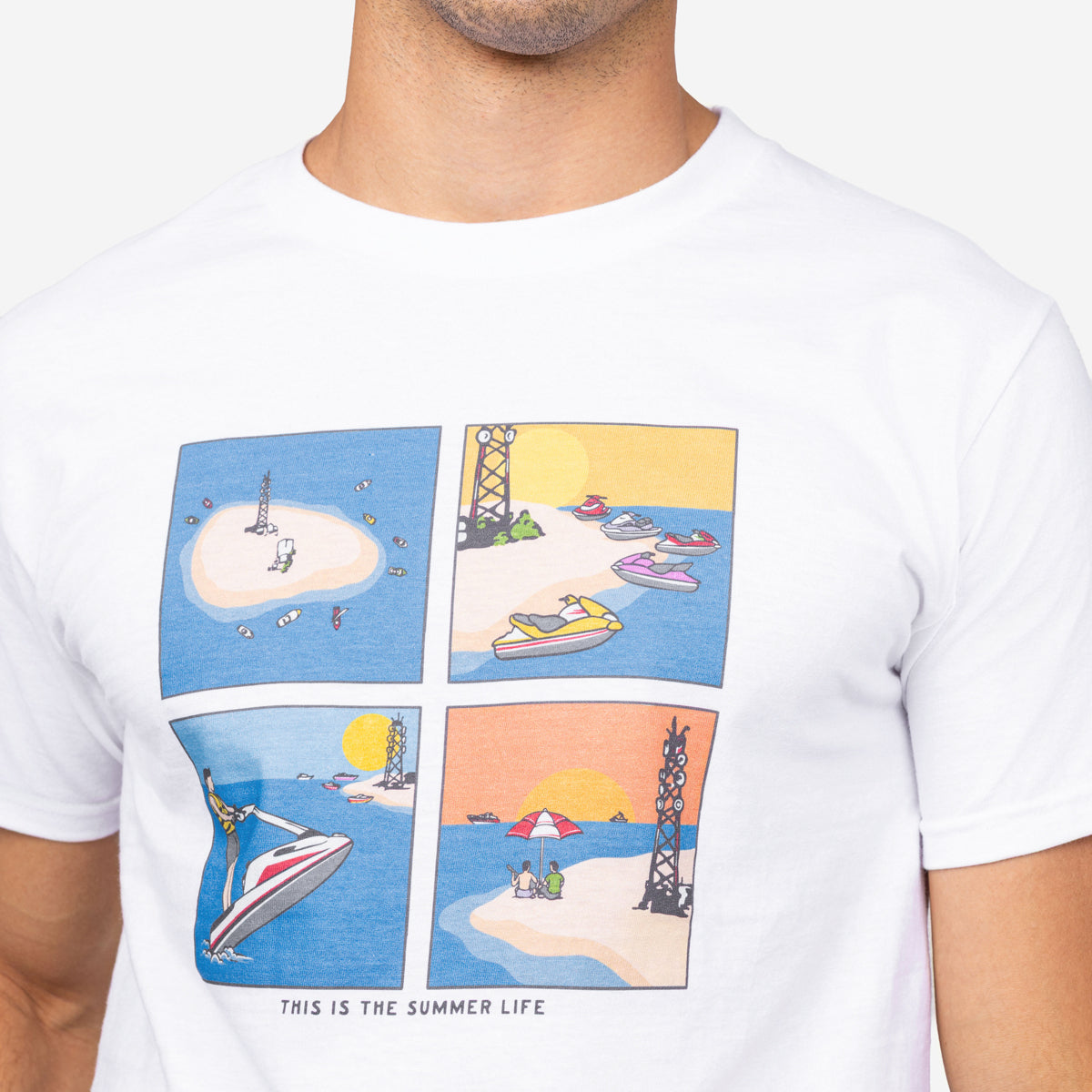 SUMMER LIFE  TSHIRT WHITE