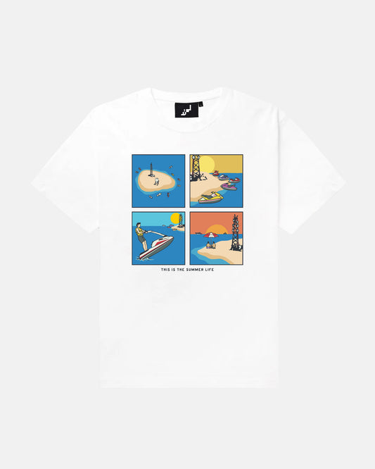 SUMMER LIFE  TSHIRT WHITE