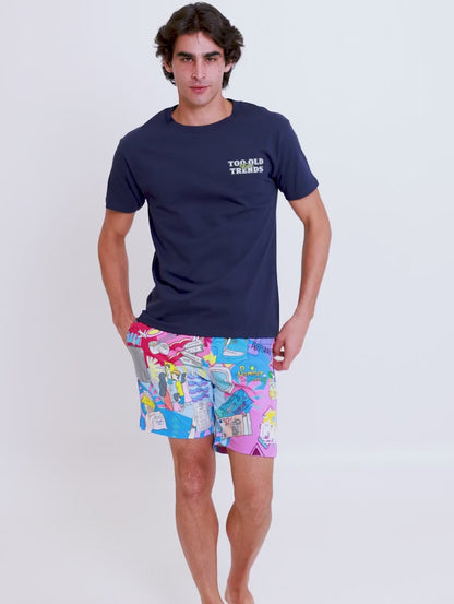 SUMMER VIBES SWIM SHORT